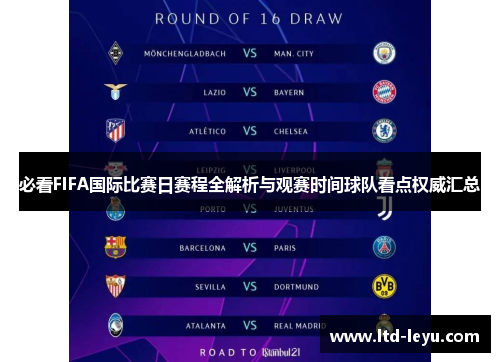 必看FIFA国际比赛日赛程全解析与观赛时间球队看点权威汇总